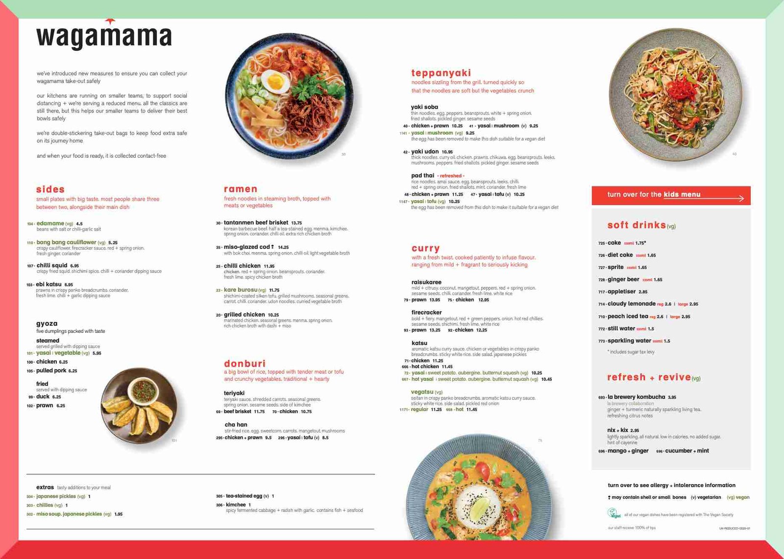 Wagamama-Menu